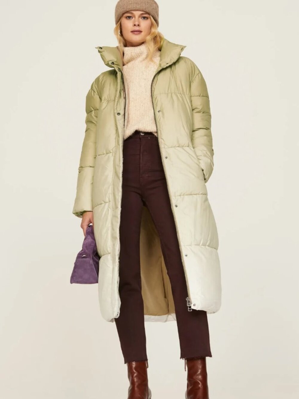 Busayo Collective Puffer Ombre Coat - Small